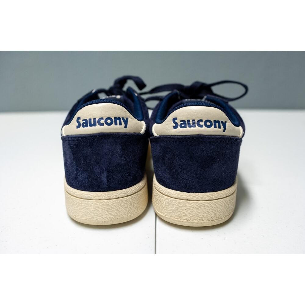 Saucony Jazz Court Navy Suede Sneakers Mens Size 5.5 Casual Low Top Shoes View 5